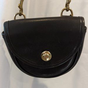 Black Vintage Coach Convertible Crossbody Belt Bag